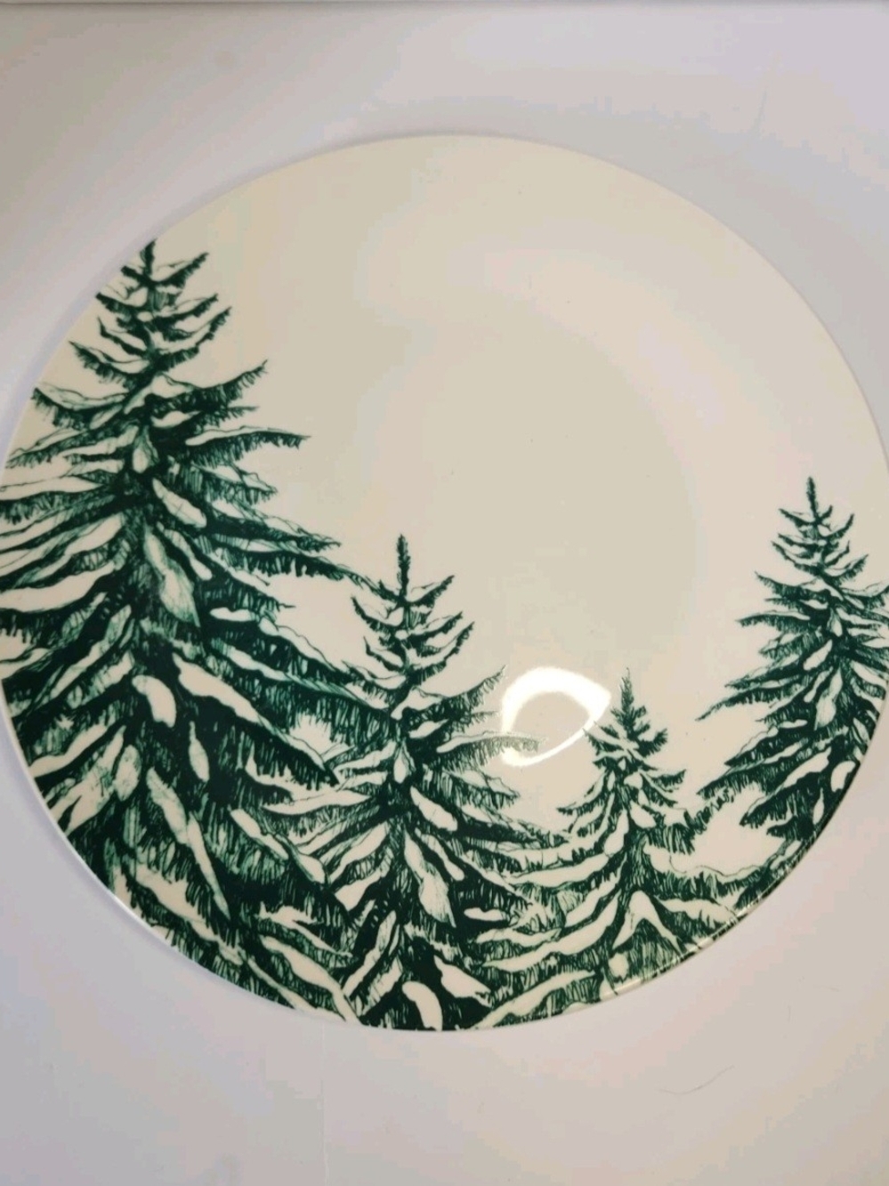 Royal Norfolk Green Pine Tree Dinner Plate